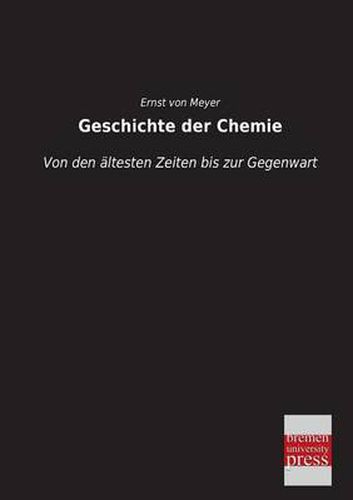 Cover image for Geschichte der Chemie