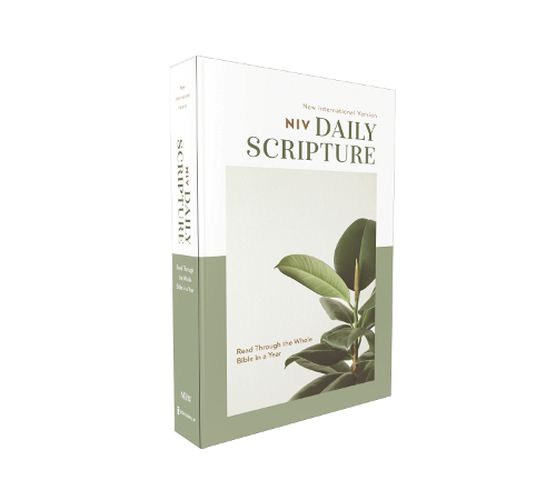 Cover image for NIV, Daily Scripture, Paperback, White/Sage, Comfort Print