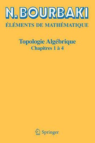 Cover image for Topologie Algebrique: Chapitres 1 A 4