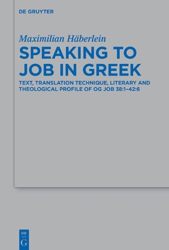 Cover image for Speaking to Job in Greek