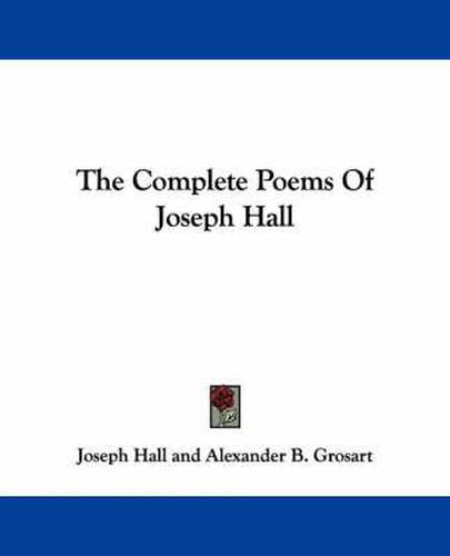 Cover image for The Complete Poems of Joseph Hall