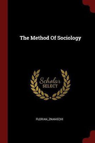 Cover image for The Method of Sociology