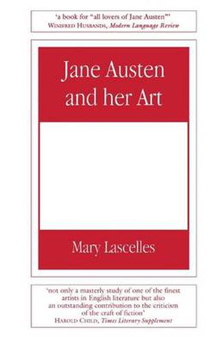 Cover image for Jane Austen and Her Art