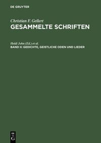 Cover image for Gesammelte Schriften, Bd II, Gedichte, Geistliche Oden und Lieder