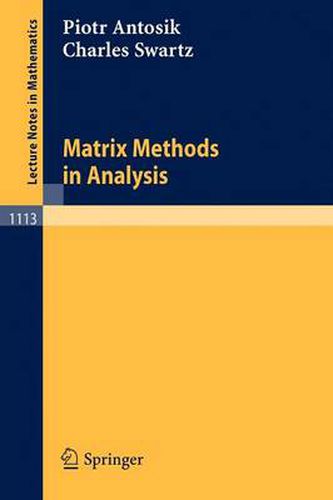 Cover image for Matrix Methods in Analysis