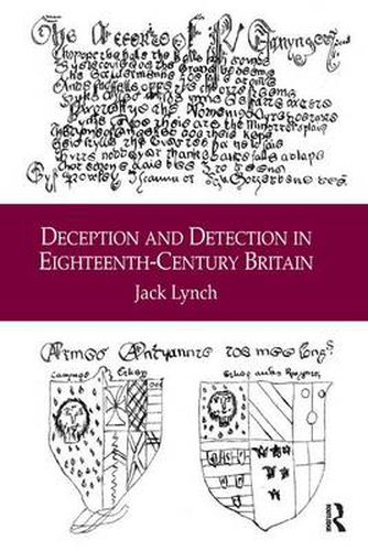 Cover image for Deception and Detection in Eighteenth-Century Britain