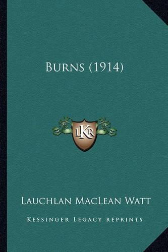 Cover image for Burns (1914) Burns (1914)