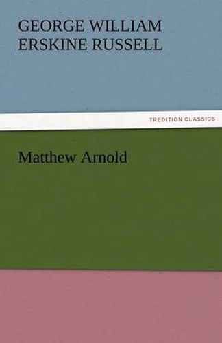 Cover image for Matthew Arnold