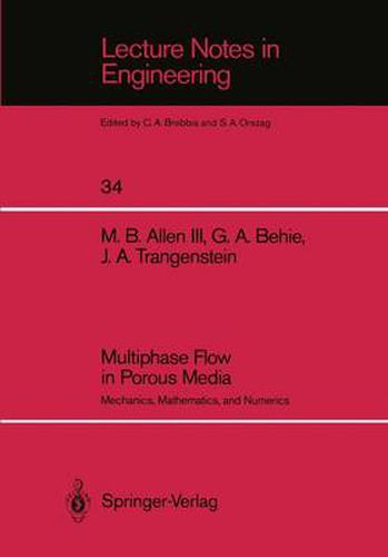 Cover image for Multiphase Flow in Porous Media: Mechanics, Mathematics, and Numerics