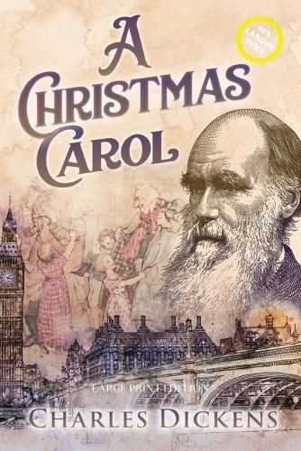 Cover image for A Christmas Carol (Large Print, Annotated)