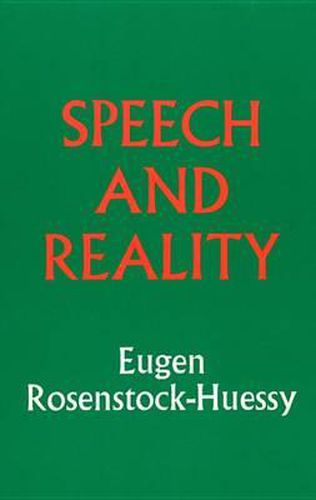 Cover image for Speech and Reality
