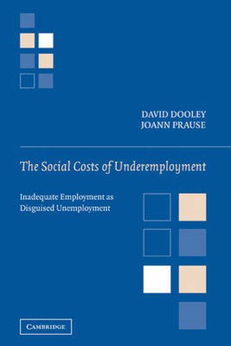 Cover image for The Social Costs of Underemployment: Inadequate Employment as Disguised Unemployment