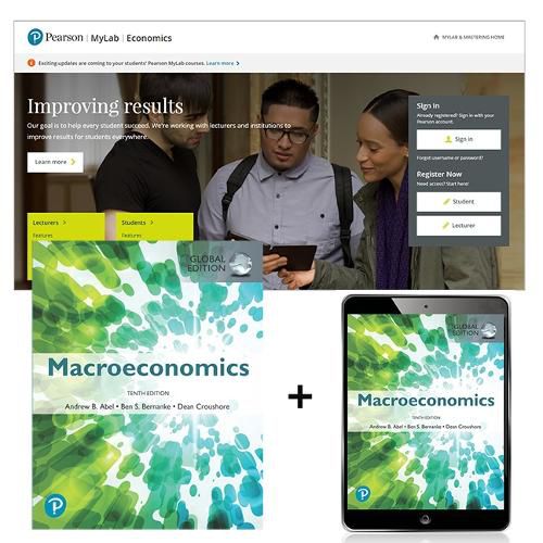 Cover image for Macroeconomics, Global Edition + MyLab Economics with eText