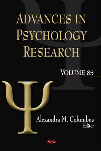 Cover image for Advances in Psychology Research: Volume 85