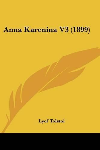 Cover image for Anna Karenina V3 (1899)