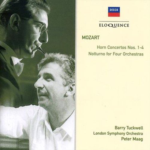 Cover image for Mozart Horn Concerto 1 2 3 4