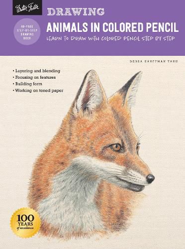 Cover image for Drawing: Animals in Colored Pencil: Learn to draw with colored pencil step by step