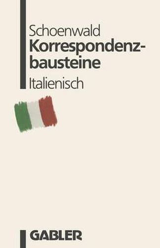 Cover image for Korrespondenzbausteine Italienisch: UEbersetzt Von Maria Cristina Prischich