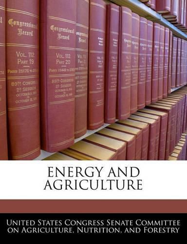 Cover image for Energy and Agriculture