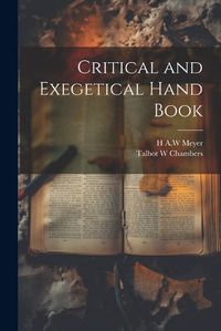 Cover image for Critical and Exegetical Hand Book