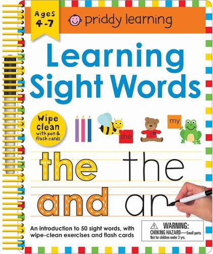 Cover image for Wipe Clean: Learning Sight Words: Includes a Wipe-Clean Pen and Flash Cards!