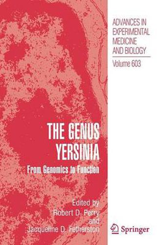 Cover image for The Genus Yersinia:: From Genomics to Function