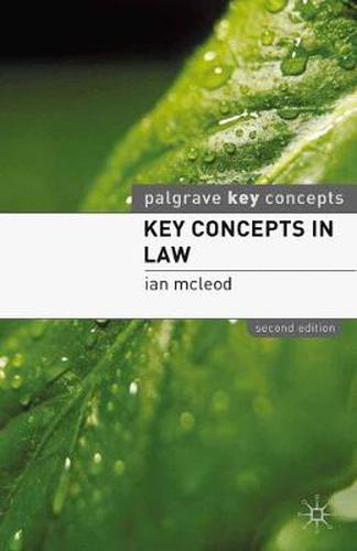 Cover image for Key Concepts in Law