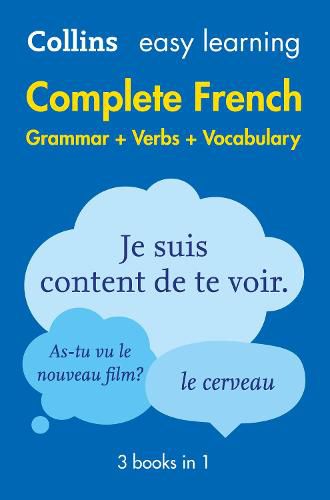 Easy Learning French Complete Grammar, Verbs and Vocabulary (3 books in 1): Trusted Support for Learning