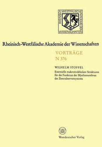 Cover image for Rheinisch-Westfalische Akademie der Wissenschaften