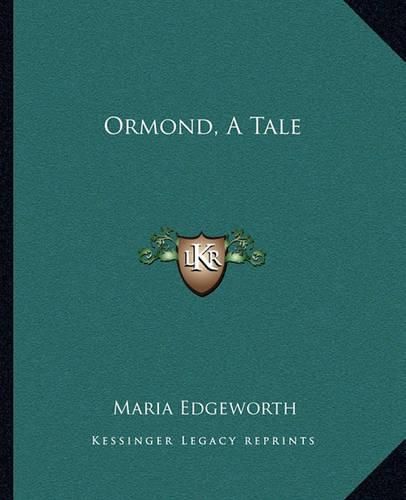 Cover image for Ormond, a Tale