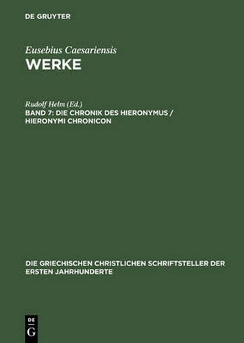 Cover image for Die Chronik Des Hieronymus / Hieronymi Chronicon