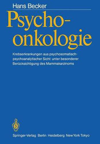 Cover image for Psychoonkologie