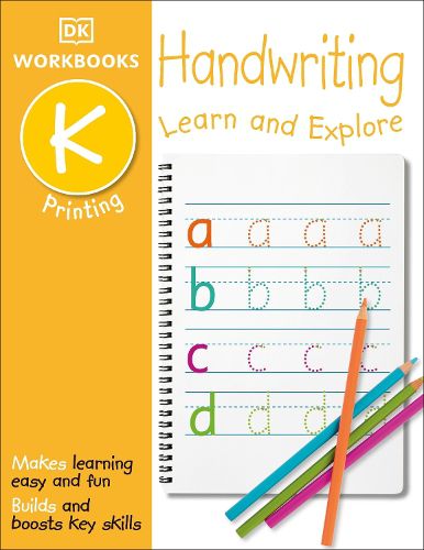 Cover image for DK Workbooks: Handwriting: Printing, Kindergarten: Learn and Explore