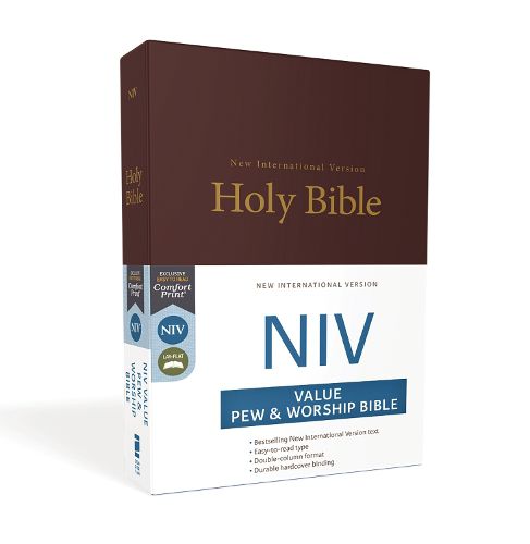 Cover image for NIV, Value Pew and Worship Bible, Hardcover, Burgundy