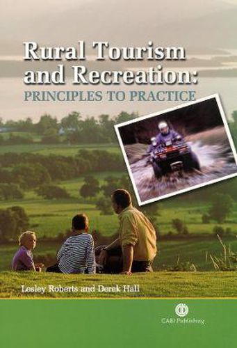 Cover image for Rural Tourism and Recreation: Principles to Practice