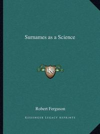 Cover image for Surnames as a Science