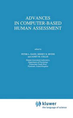 Cover image for Advances in Computer-Based Human Assessment