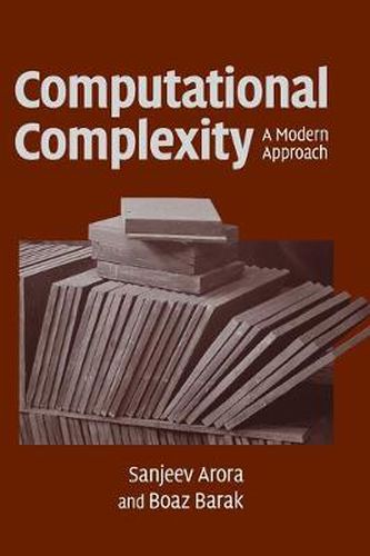 Cover image for Computational Complexity: A Modern Approach