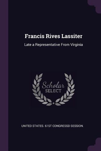 Cover image for Francis Rives Lassiter
