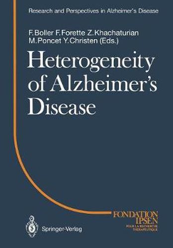 Cover image for Heterogeneity of Alzheimer's Disease