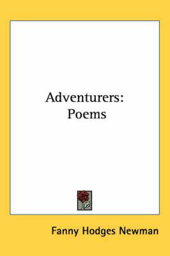 Cover image for Adventurers: Poems