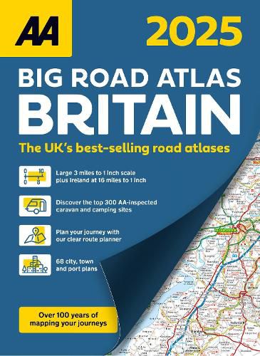 Cover image for AA Big Road Atlas Britain 2025 2025