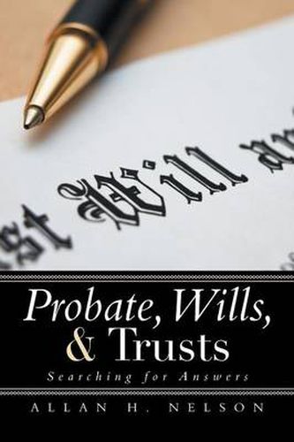 Cover image for Probate, Wills, & Trusts: Searching for Answers