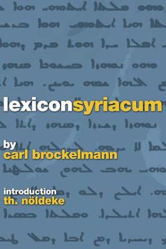 Cover image for Lexicon Syriacum