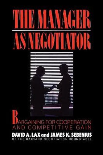 Cover image for Manager as Negotiator