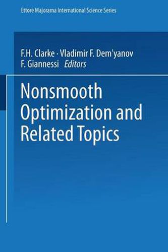 Cover image for Nonsmooth Optimization and Related Topics