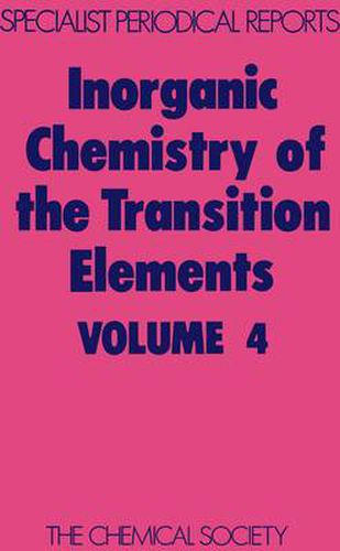 Cover image for Inorganic Chemistry of the Transition Elements: Volume 4