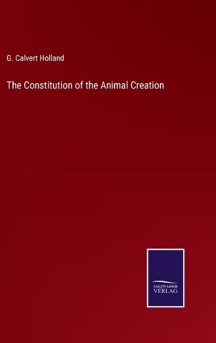 Cover image for The Constitution of the Animal Creation