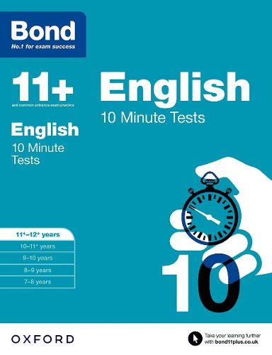 Cover image for Bond 11+: English: 10 Minute Tests: 11+-12+ years