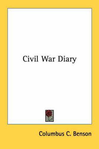 Civil War Diary